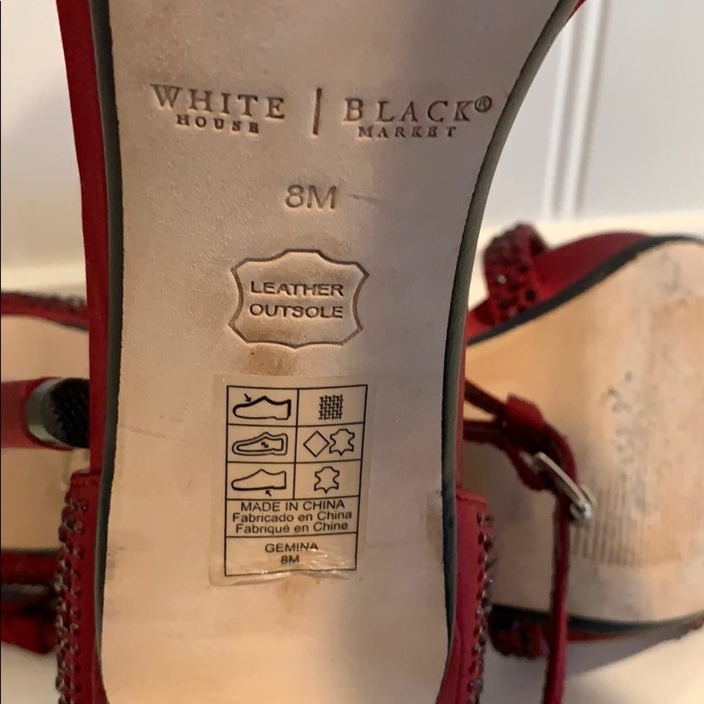 Burgundy Sparkle White House Black Market Heels - Picture 5 of 5